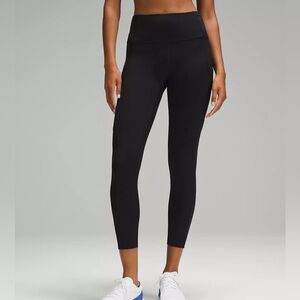 NWOT Lululemon Fast and Free High-Rise Tight 25” Nulux Black | Pockets
